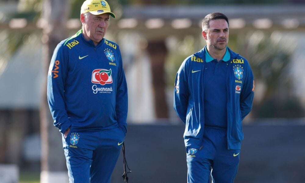 Carlo Ancelotti e Rodrigo Caetano