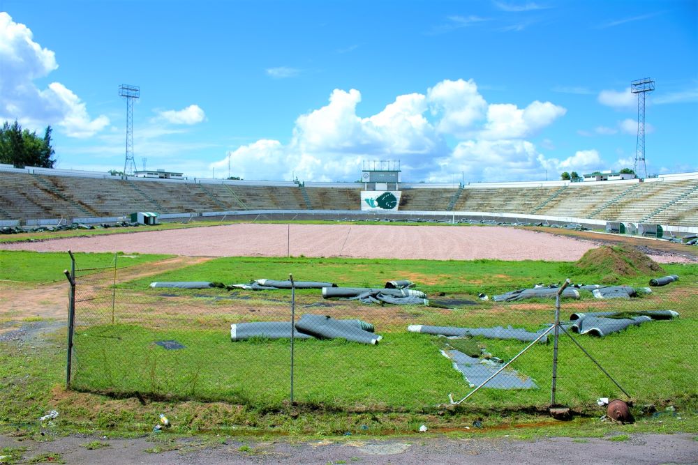 Obras de reabilitação do Estádio da Machava na fase de acabamentos