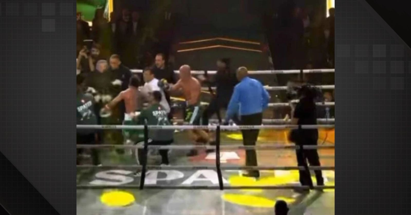 Luta entre Popó e Wanderlei Silva termina com briga generalizada entre equipes