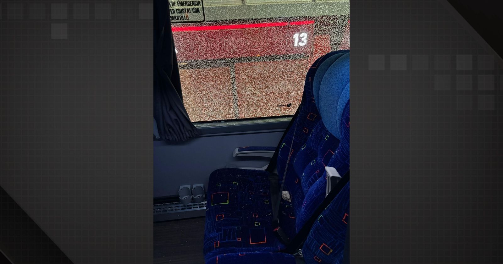 Urgente: Ônibus do Flamengo é atacado por torcedores do Estudiantes