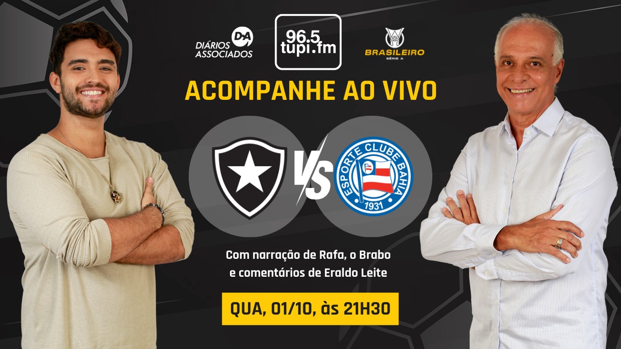 Ao vivo: Botafogo enfrenta o Bahia em busca de recuperação