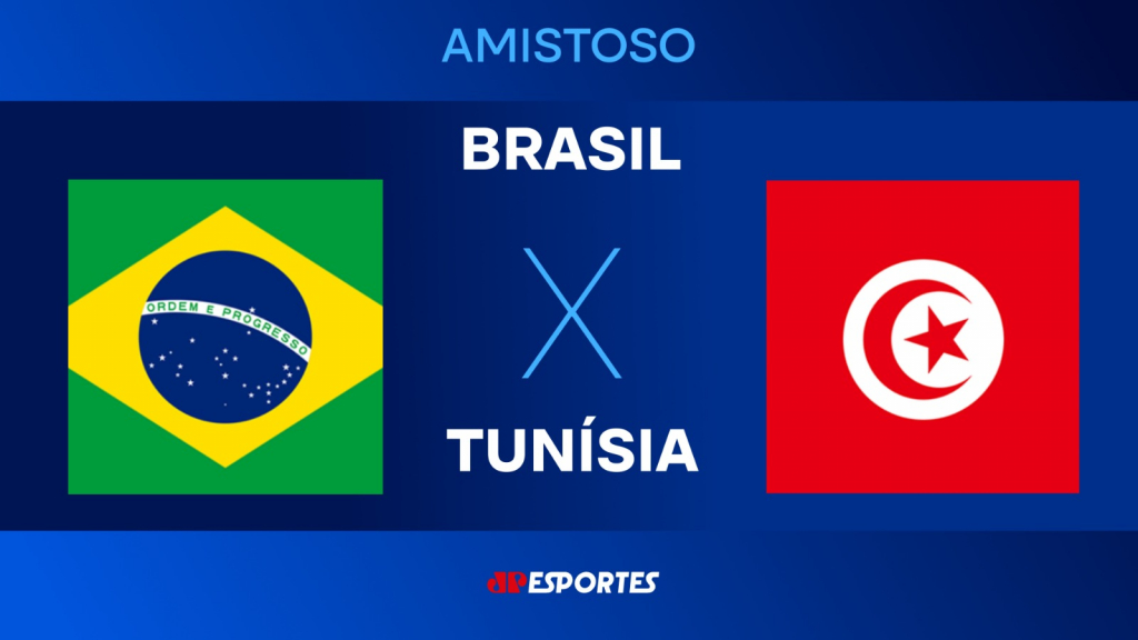 Brasil x Tunísia: confira a transmissão da Jovem Pan ao vivo