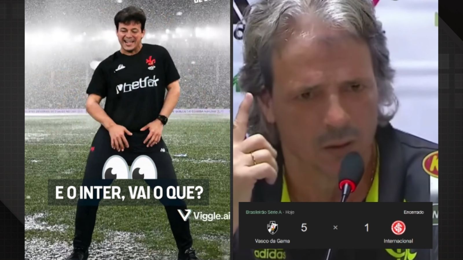 Goleada do Vasco sobre o Inter rende enxurrada de memes da torcida