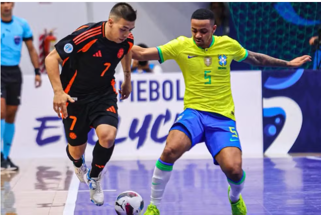 Brasil leva sufoco da Colômbia e só empata na estreia da Copa América de futsal