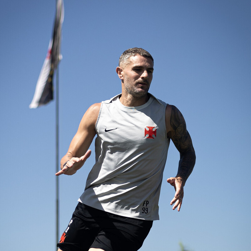 Pablo Vegetti. Treino do Vasco da Gama no CT Moacyr Barbosa em 09 de Janeiro de 2025. (Foto: Matheus Lima/Vasco)