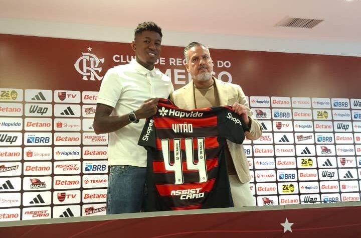 Vitão é apresentado como reforço do Flamengo; saiba o que zagueiro falou