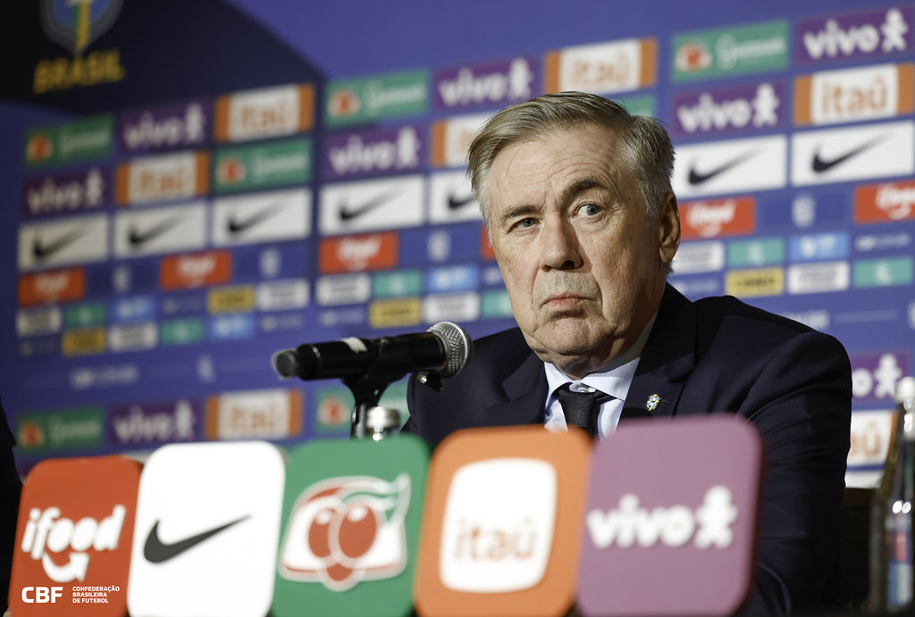 Carlo Ancelotti, técnico da Seleção Brasileira