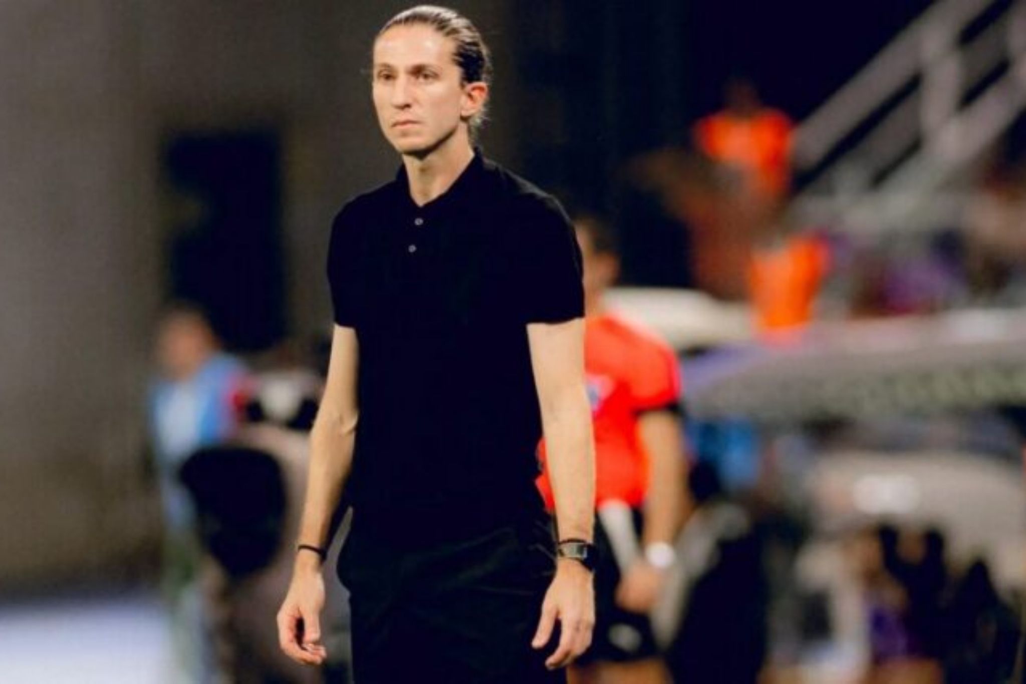 Filipe Luís em ação pelo Flamengo