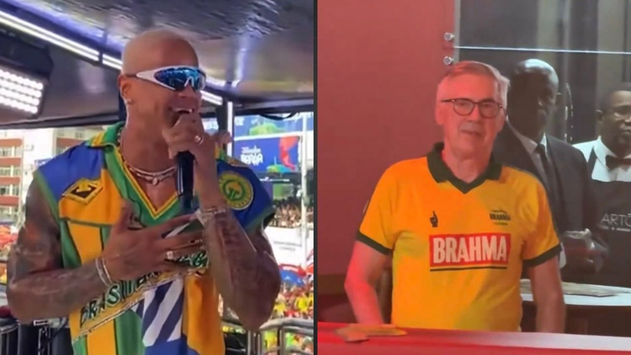 No Carnaval de Salvador, Léo Santana faz pedido inusitado para Ancelotti