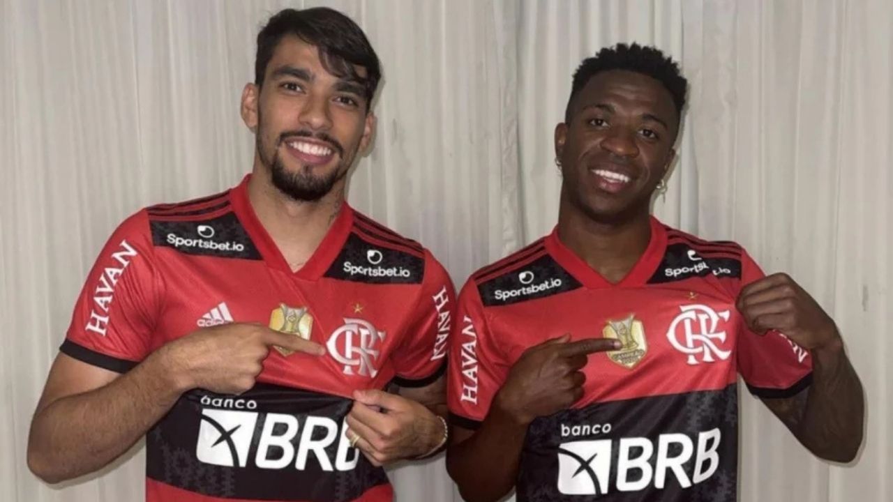 Paquetá pressiona Vini Jr. para retornar ao Flamengo: "Só falta você"