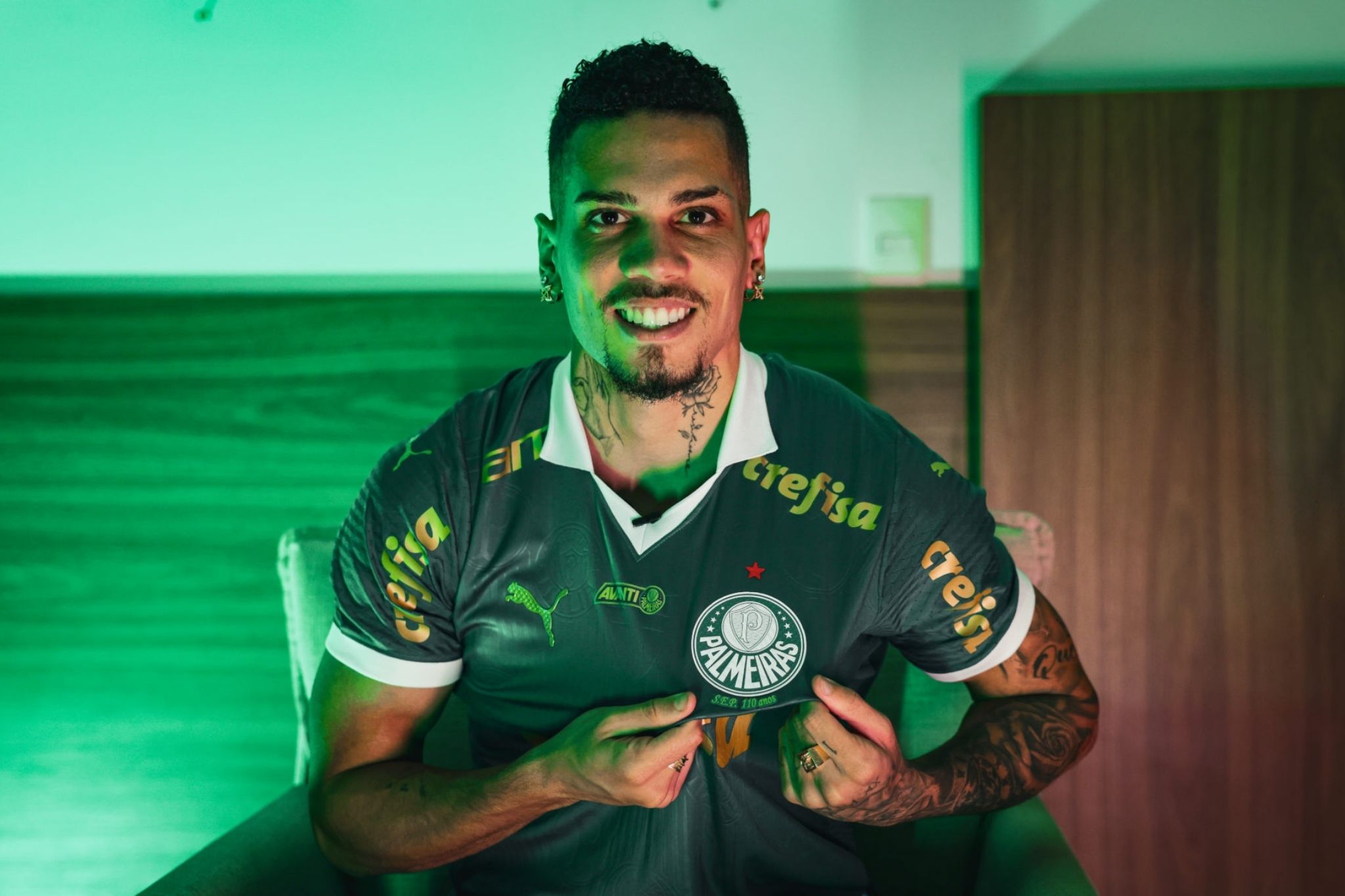 Recuperando-se de lesão, Paulinho tem resultado positivo em avaliação e avança para retornar ao time do Palmeiras