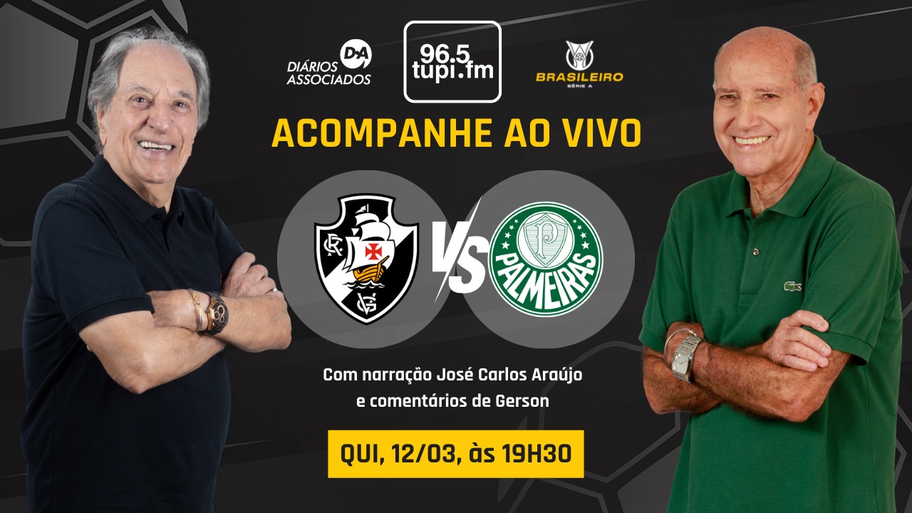 Ao vivo: Vasco busca primeira vitória no Brasileirão e encara o Palmeiras