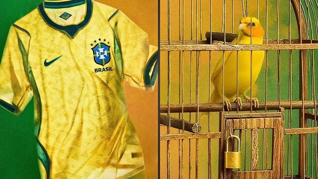 Brasil divulga camisa e vídeo com ‘canarinho de 3 pernas’ viraliza nas redes sociais