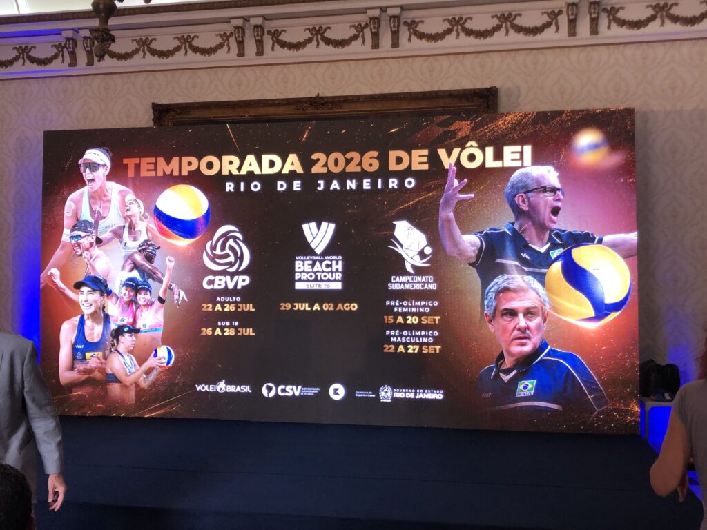 CBV e Governo do Estado do Rio de Janeiro anunciam competições internacionais de vôlei na capital fluminense