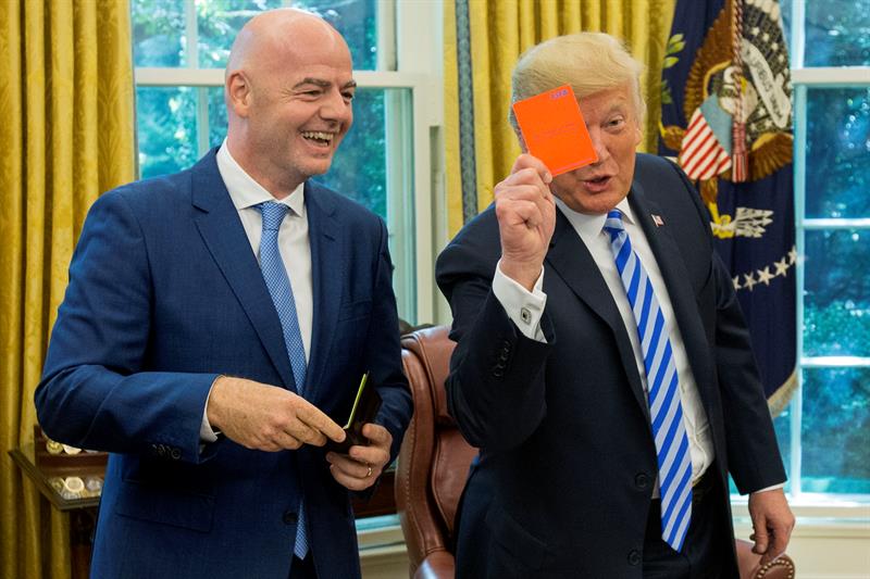 Gianni Infantino e Donald Trump