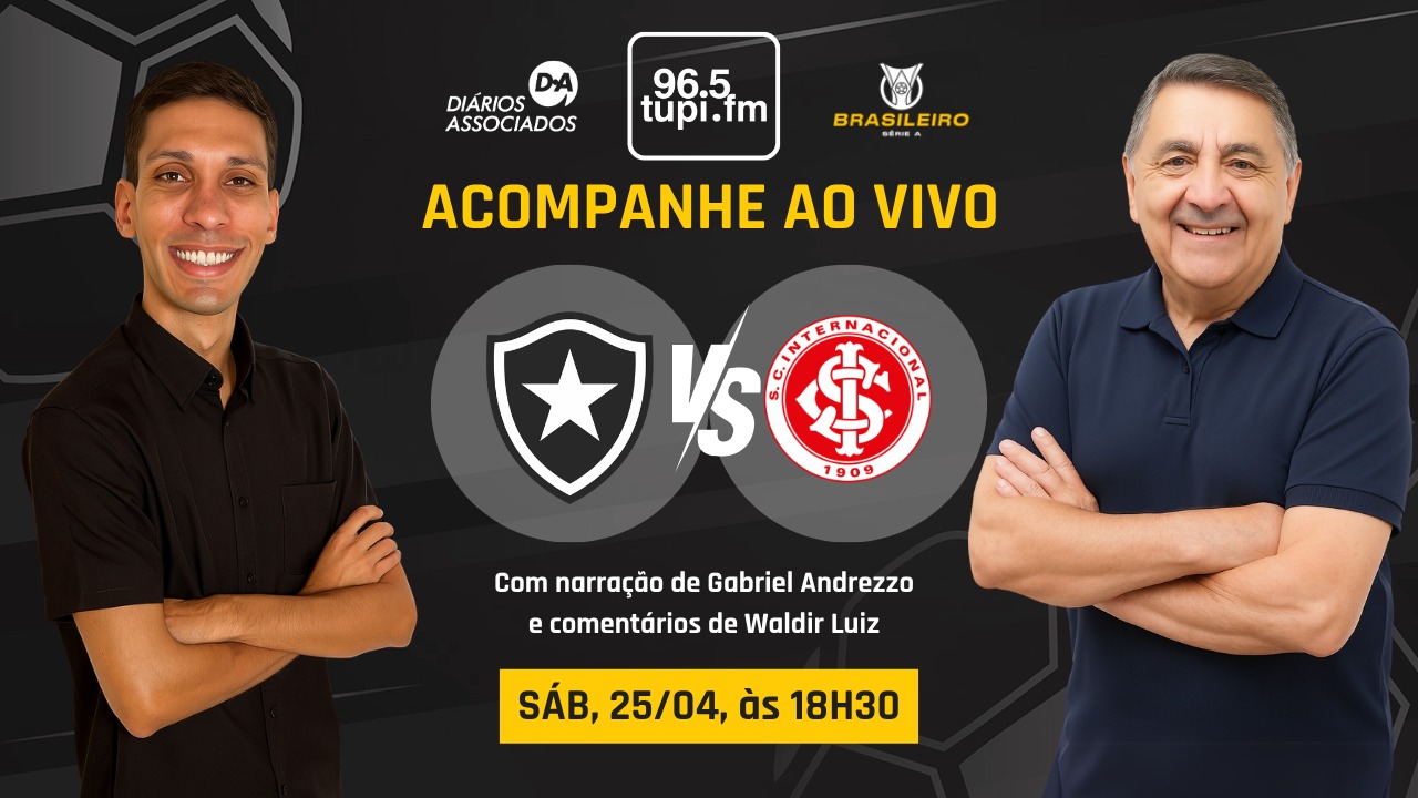 Ao vivo: Botafogo recebe o Internacional, pelo Campeonato Brasileiro