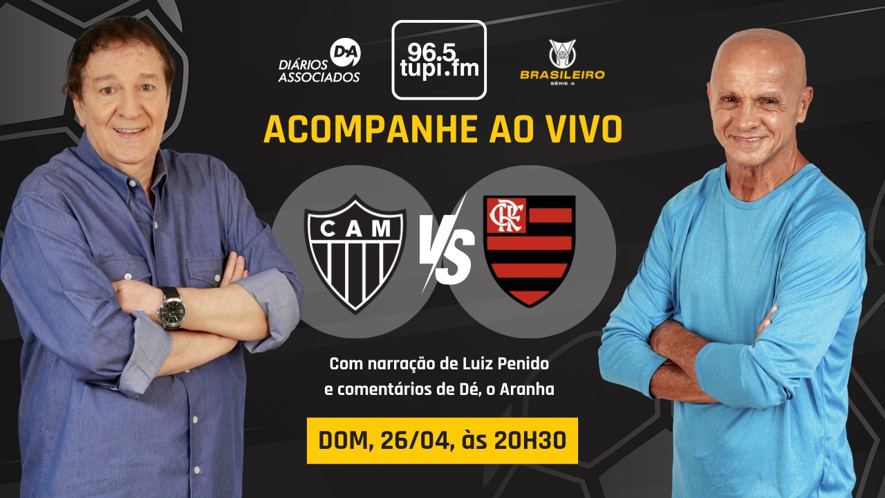 Ao vivo: Flamengo enfrenta o Atlético-MG na Arena MRV pelo Brasileirão