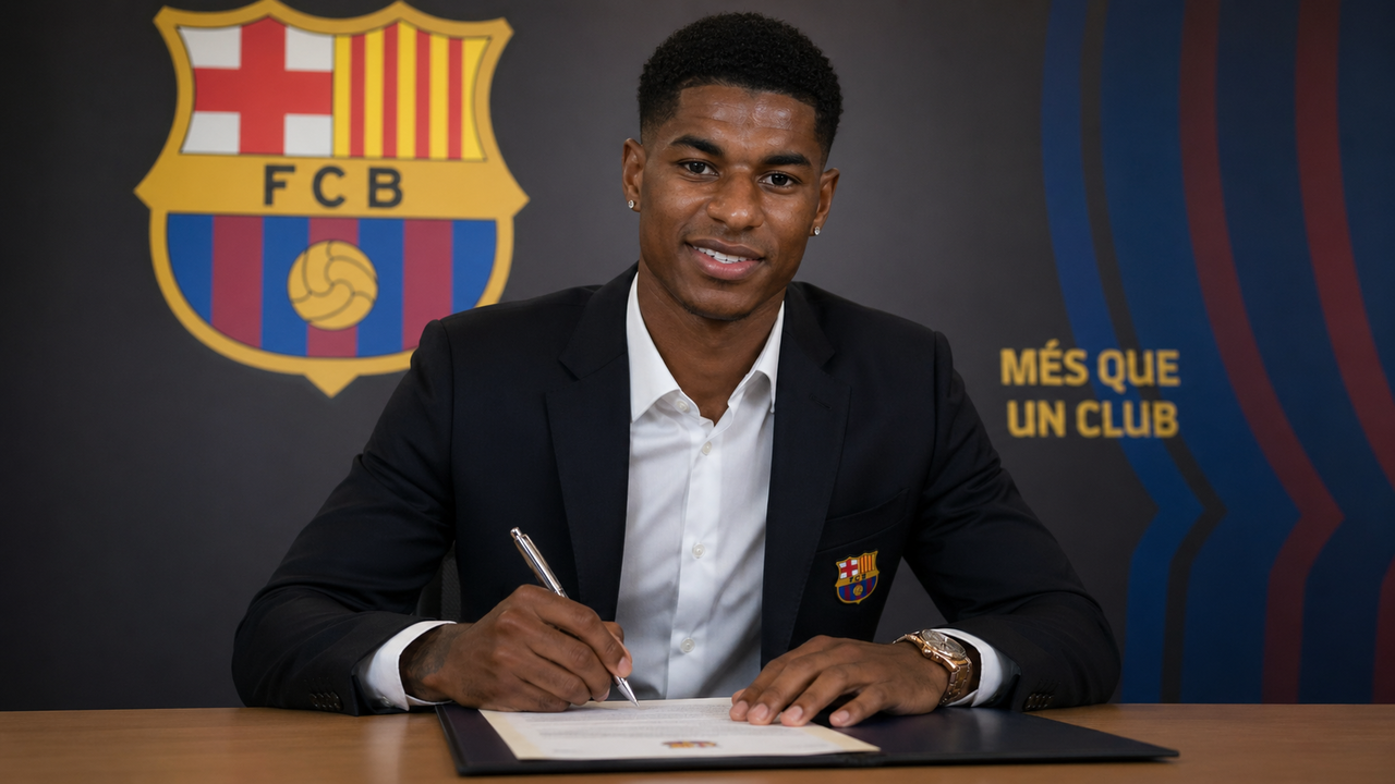 Rashford descarta voltar ao Manchester United e concorda em diminuir salário para continuar no Barcelona