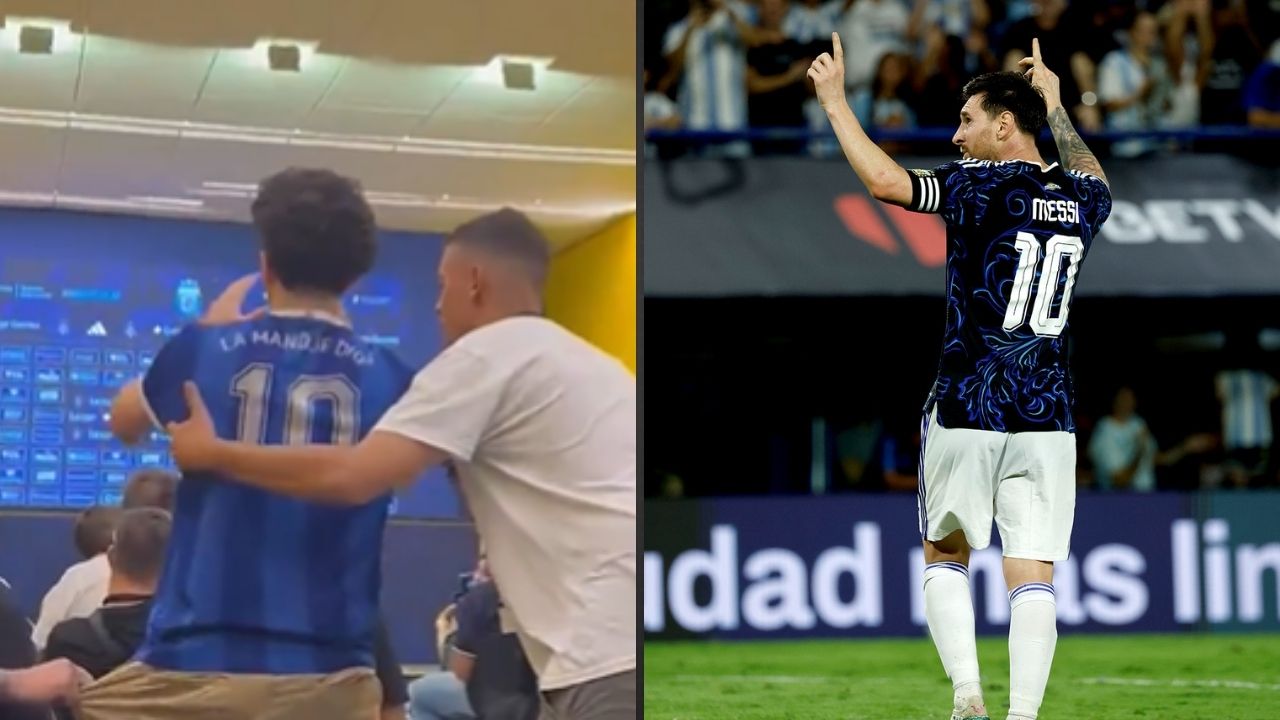 Torcedor invade coletiva da Argentina, surpreende treinador e avisa: “Mbappé é o melhor do mundo"