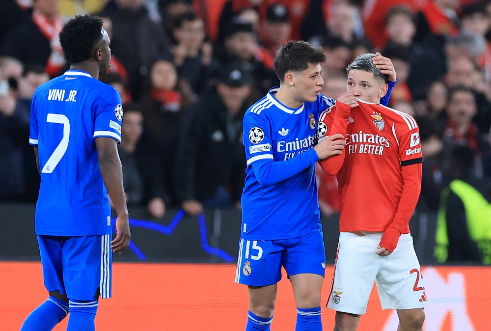 Uefa suspende argentino por comportamento ‘discriminatório’ contra a Vini Jr.