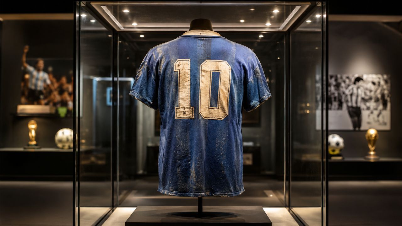 Peça histórica ficou ligada à Mão de Deus e ao Gol do Século