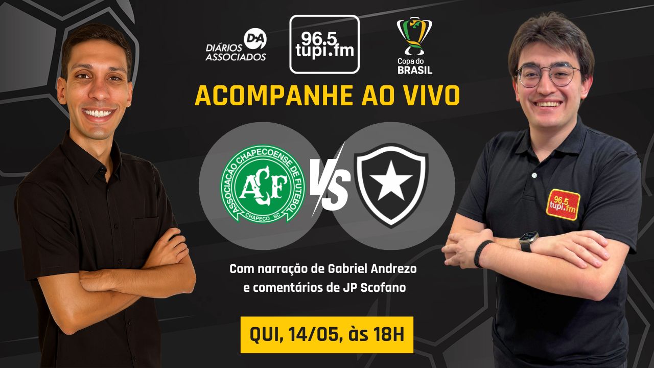 Ao vivo: Botafogo enfrenta a Chapecoense na Arena Condá pela Copa do Brasil