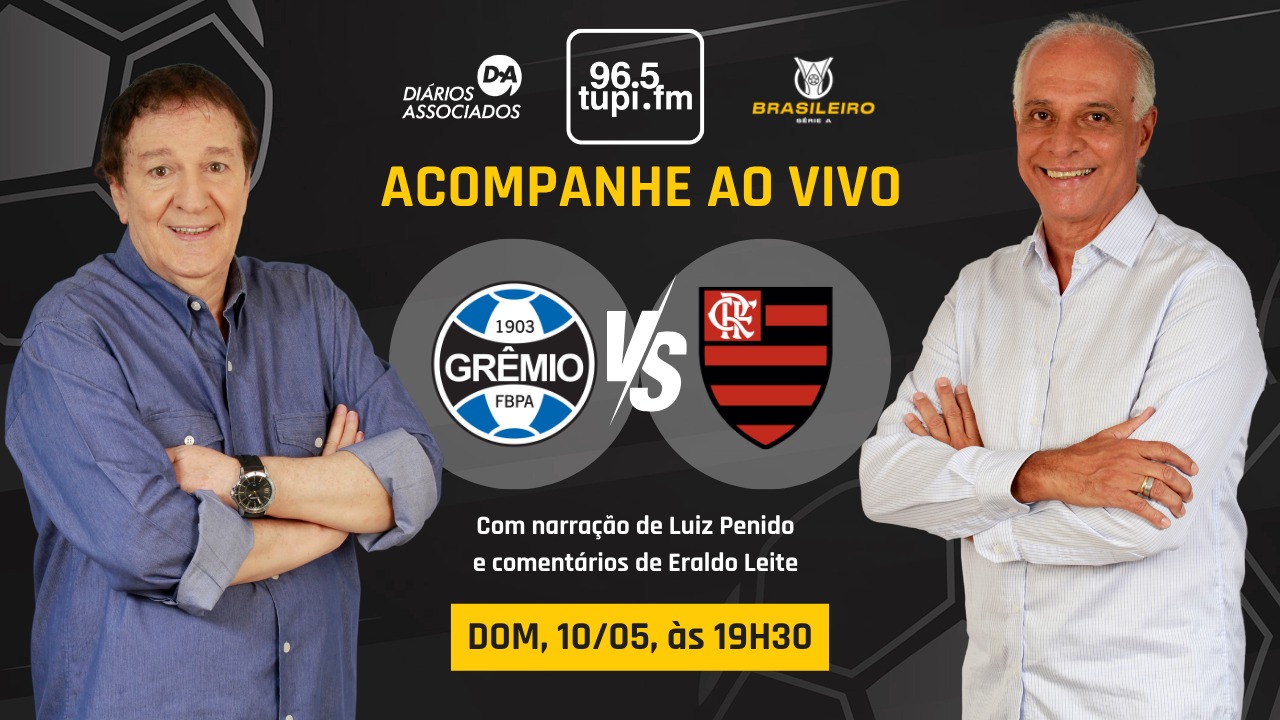 Ao vivo: Flamengo enfrenta o Grêmio em Porto Alegre pelo Brasileirão