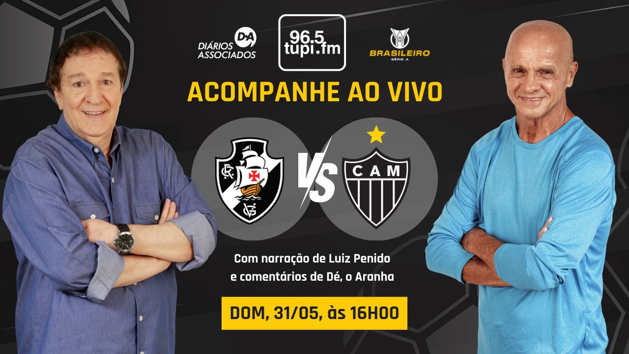 Ao vivo: Vasco recebe o Atlético MG pelo Campeonato Brasileirão, em busca de voltar a vencer na competição