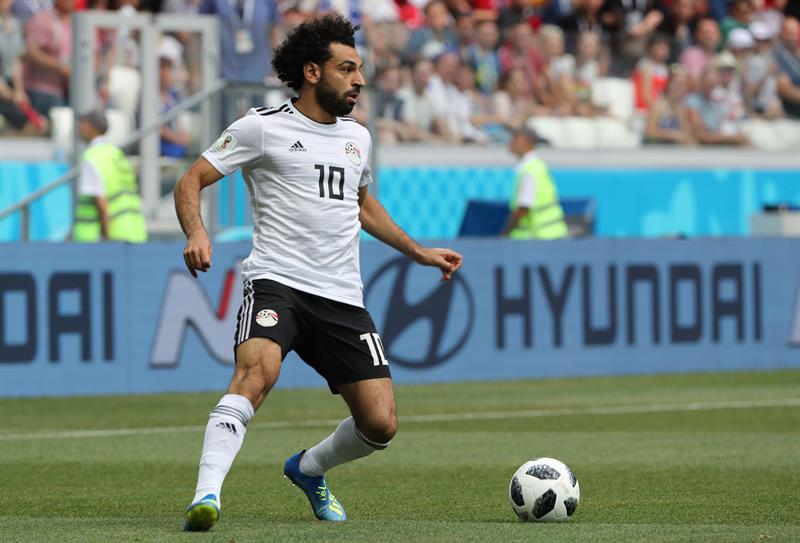 Mohamed Salah na despedida do Egito da Copa do Mundo da Rússia