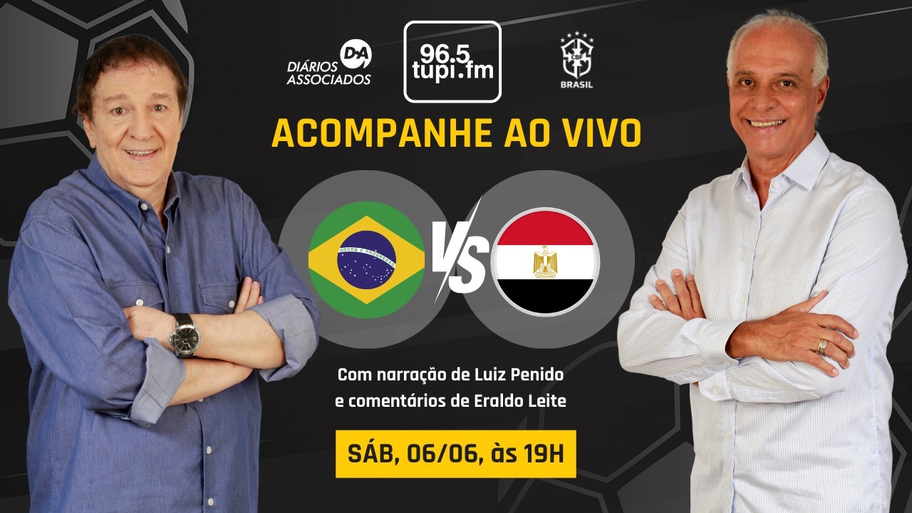 Ao vivo: Brasil enfrenta o Egito em amistoso internacional