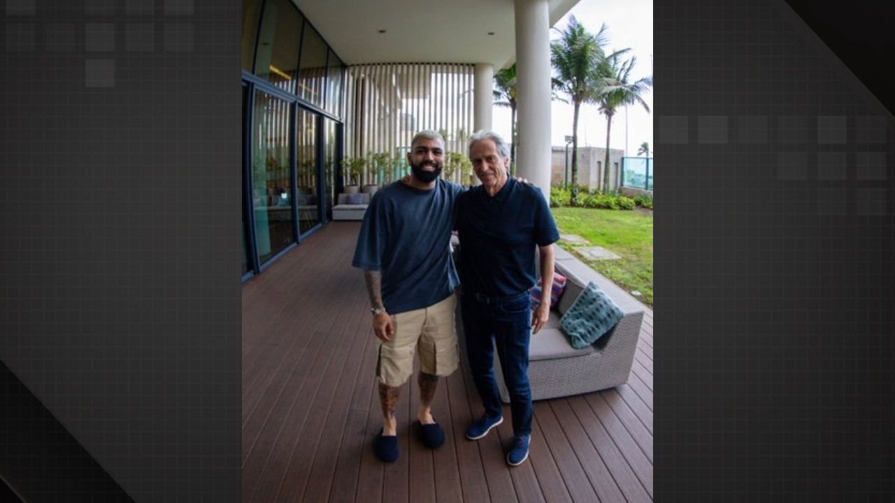 Encontro de ídolos: Jorge Jesus e Gabigol se reúnem no Rio de Janeiro