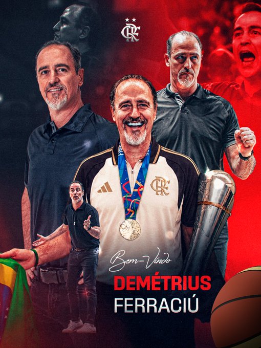 Flamengo anuncia técnico campeão para o FlaBasquete