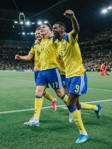 Suécia estreia com goleada sobre a Tunísia e é líder do grupo F da Copa do Mundo